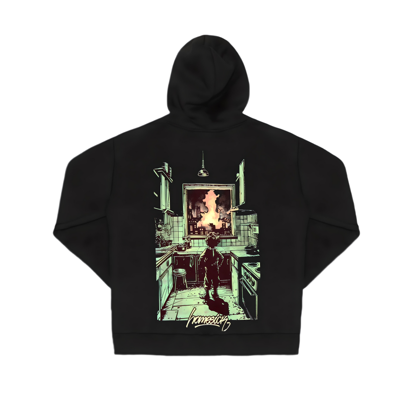 Hoodie "Homesick" Black